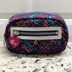 Coach Poppy Satin Cosmetic Case EUC